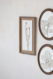 12" X 24" Cast Botanical Wall Decor