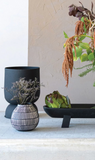 Black Textured Planter