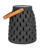 7" Stoneware Solar Lantern