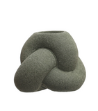 4" Stoneware Tealight Holder - Green
