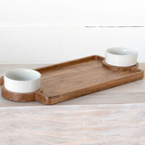 22" Chip & Dip Server + Bowls
