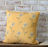 18" Yellow Dandelion Pillow