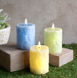 4" Pastel Led Pillar Candles