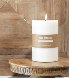 6" -Wide- LED Pillar Candle
