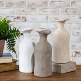 *inner* 3 Asst 9.5 Fluted Earth Vases