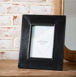 5x7 Black Bead Wood Photo Frame