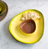 Ceramic Avocado Chip & Dip Set
