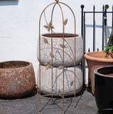 15.75" Gold Butterfly Trellis Stake