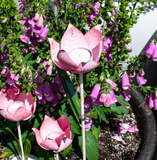 28" Tulip Tea Light Stake