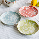 French Country Ceramic Floral Plates