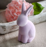 3.75" Pink Flocked Bunny