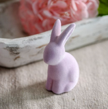2.75" Pink Flocked Bunny