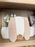 16" Burlap Bunny Pillow