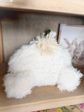 15" Fluffy Bunny Bum Pillow