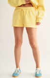 Cotton Blend Sweat Short