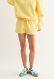 Cotton Blend Sweat Short