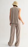 Coastline Cotton Blend Pant Set