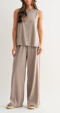 Coastline Cotton Blend Pant Set