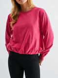 Mineral Cloud Bubble Hem Pullover