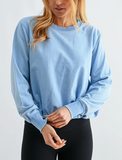 Mineral Cloud Bubble Hem Pullover