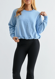 Mineral Cloud Bubble Hem Pullover
