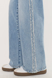 Kancan High Rise Printed Fray Jean