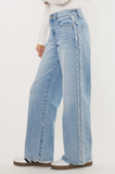 Kancan High Rise Printed Fray Jean