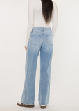 Kancan High Rise Printed Fray Jean