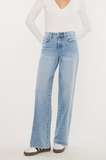 Kancan High Rise Printed Fray Jean