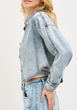 Risen Cropped Button Down