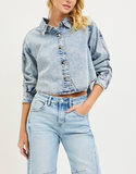 Risen Cropped Button Down