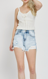 Risen High Rise Distressed Short
