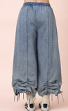 Wide Leg Ruched Balloon Pant