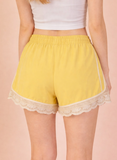 Lace Trimmed Active Short