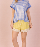 Lace Trimmed Active Short