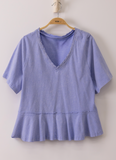 Washed Ruffle Tee