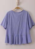 Washed Ruffle Tee