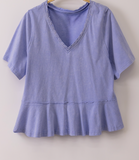 Washed Ruffle Tee