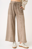 Eyelet Lace Wide Leg Pant