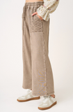 Eyelet Lace Wide Leg Pant