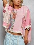 Candy Patchwork Oversized Top