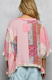 Candy Patchwork Oversized Top