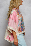 Candy Patchwork Oversized Top