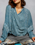 Embroidered Woven Blouse