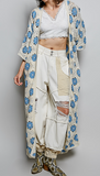 Crochet Floral Maxi Cardigan
