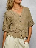 Mila Crochet Short Sleeve