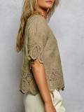 Mila Crochet Short Sleeve