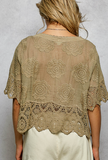 Mila Crochet Short Sleeve