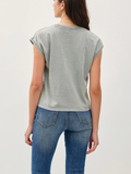 Cropped Cap Sleeve Tee