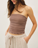 Jersey Ruched Tube Top